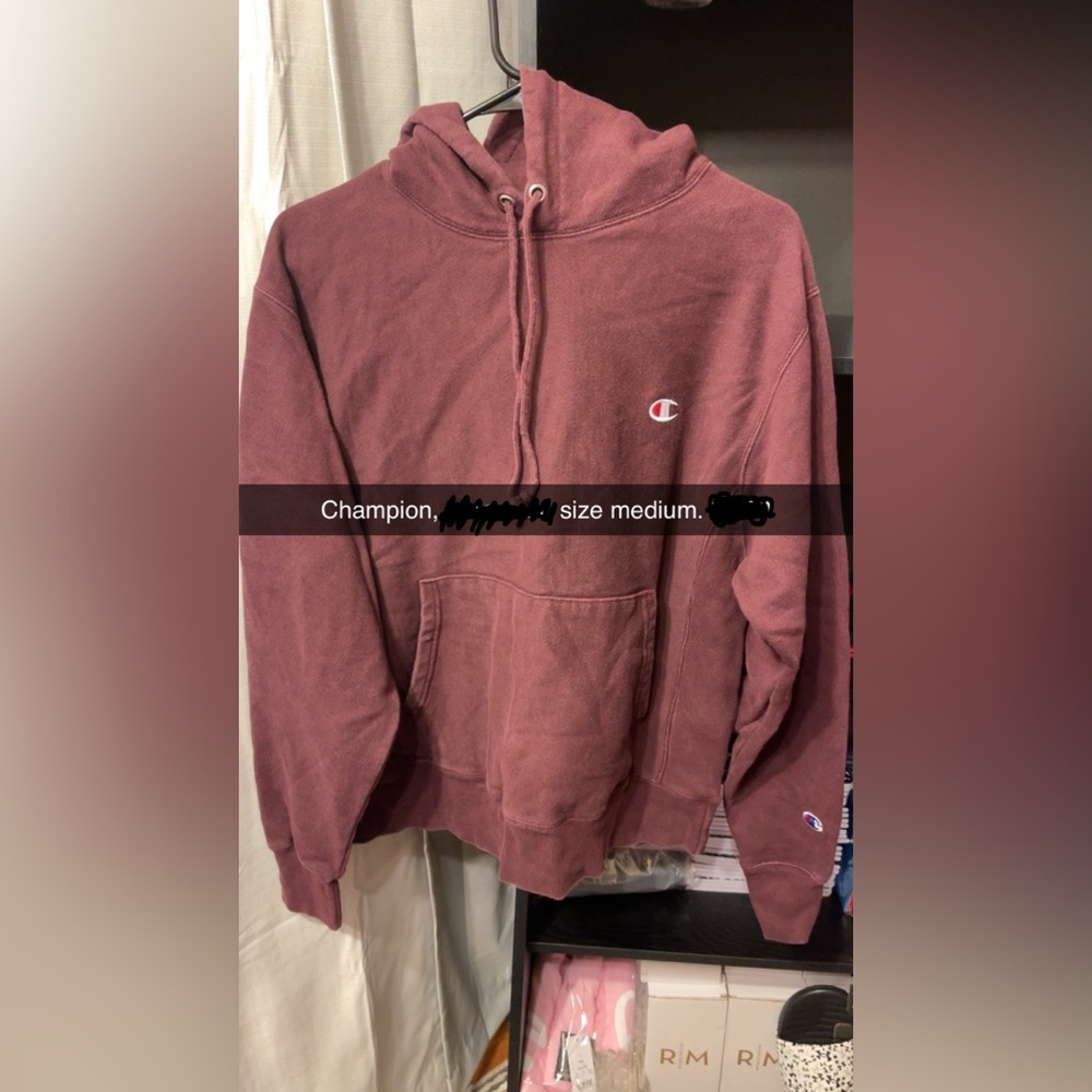 Champion Burgundy Hoodie